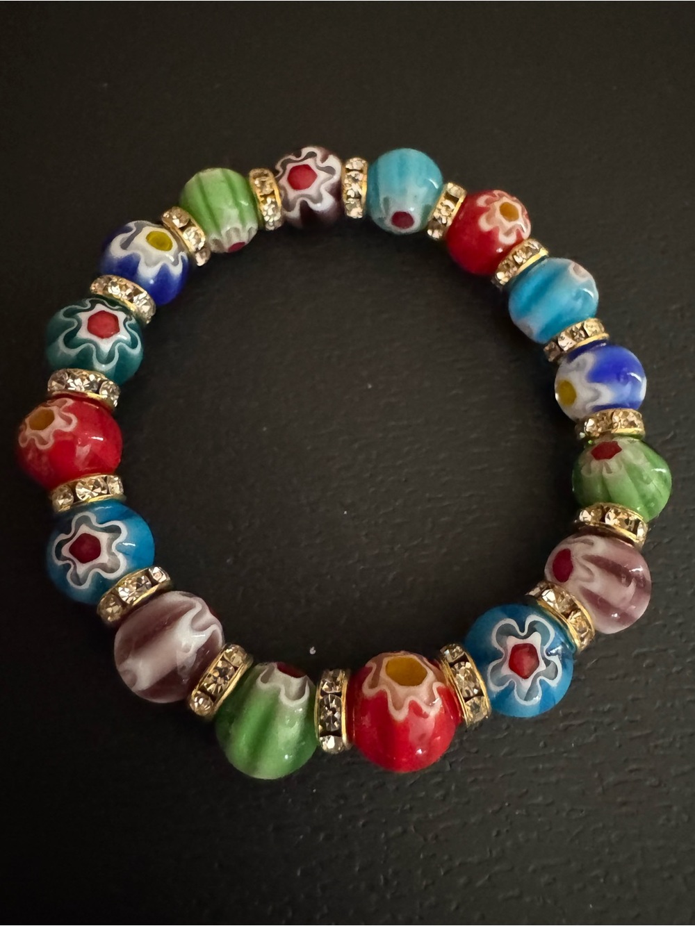 Murano Glass Stretchy Bracelet NWOT